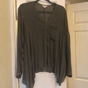 Helmut Lang grey blouse